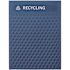 Rubbermaid Commercial Deco Plastic Mixed Recycle Insert Panels Blue Case Of 4