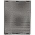 Rubbermaid Commercial Decorative Metal Insert Panels Black Case Of 4