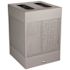Rubbermaid Commercial Sil Dual Waste Stream Deco 34 Gal Stardust Silver Metallic