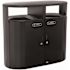 Rubbermaid Commercial Resist Dual Strm Trh/recycling 2x23 Gal Txt Blk/blk Gloss