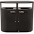 Rubbermaid Commercial Resist Dual Strm Trh/recycling 2x23 Gal Txt Blk/blk Gloss