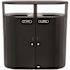 Rubbermaid Commercial Resist Dual Strm Trash/recycle 2x33 Gal Txt Blk/blk Gloss