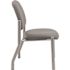 Boss Office Products Armless Patient Room Guest Chair In Gray Antimicrobal Vinyl