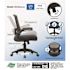 Boss Office Products Deluxe Mesh Back Ergronomic Task Chair Black Frame/fabric
