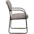 Boss Office Products Black Metal Frame Guest Chair With Gray Vinyl Cushions