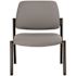 Boss Office Products Heavy Duty Chair Black Frame Gray Antimicrobial Vinyl