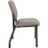 Boss Office Products Heavy Duty Chair Black Frame Gray Antimicrobial Vinyl