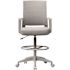 Boss Office Products Deluxe Gray Frame Gray Mesh Drafting Height Chair