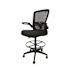 Boss Office Products Deluxe Black Frame Mesh-Back Draft Chair W/flip-Up Arms