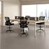 Boss Office Products Deluxe Black Frame Mesh-Back Draft Chair W/flip-Up Arms