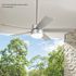 Seasons Ozark 52" Silver Indoor/Outdoor Ceiling Fan With Light and Reversible White Oak/Deep Silver Blades (5-Blade)