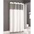 Zenna Home White Shower Curtain 71x74 Sheer And Waterproof Liner Case Of 12