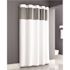 Zenna Home White Shower Curtains 71x77 Sheer Window Hook White Case Of 12