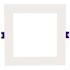 Lightolier 5" LED Flat Downlight, Square, 900/1100 Lumen, 5 Cct, 13 Watt, White