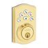 Kwikset Powerbolt 240 Contemporary Keypad Electronic Lock, Polished Brass