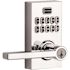 Kwikset 917 Smartcode Contemporary Lever Smartkey Security Polished Chrome