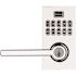 Kwikset 917 Smartcode Contemporary Lever Smartkey Security Polished Chrome