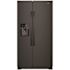 Whirlpool ENERGY STAR 25 Cu. Ft. Side By Side Refrigerator, Factory Installed Ice Maker, Black, ADA