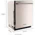 Kitchenaid 24 In. Tap Touch Dishwasher In Stainless Steel/printshield Finish