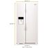 Whirlpool ENERGY STAR 25 Cu. Ft. Side By Side Refrigerator, Factory Installed Ice Maker, White, ADA