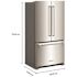 Kitchenaid 20 Cubic Feet 36-In Wide French Door Refrigeratorstainless Steel