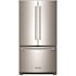 Kitchenaid 20 Cubic Feet 36-In Wide French Door Refrigeratorstainless Steel