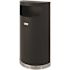 Suncast Commercial Half Round Metal Trash Can