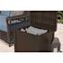Suncast Commercial 22 Gallon Small Deck Box With Storage Seat,java