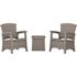 Suncast Commercial Elements Coffee Table With Storage Dove Gray