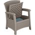 Suncast Commercial Elements Coffee Table With Storage Dove Gray