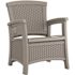 Suncast Commercial Elements Coffee Table With Storage Dove Gray