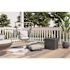 Suncast Commercial 22 Gallon Small Deck Box With Storage Seat,cyberspace