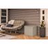 Suncast Commercial 22 Gallon Small Deck Box With Storage Seat, Light Taupe