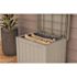 Suncast Commercial 22 Gallon Small Deck Box With Storage Seat, Light Taupe