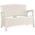 Suncast Commercial Elements Loveseat With Storage - Ice Cube