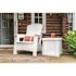 Suncast Commercial Elements End Table With Storage Ice Cube