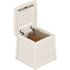 Suncast Commercial Elements End Table With Storage Ice Cube
