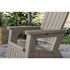 Suncast Commercial Adirondack Chair With Storage - Dove Gray