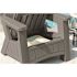 Suncast Commercial Adirondack Chair With Storage - Dove Gray