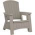 Suncast Commercial Adirondack Chair With Storage - Dove Gray