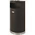 Suncast Commercial 9 Gallon Half-Round Metal Trash Can With Ashtray