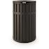 Suncast Commercial 45 Gallon Round Slatted Metal Trash Can