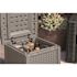 Suncast Commercial Elements End Table With Storage Dove Gray