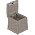 Suncast Commercial Elements End Table With Storage Dove Gray