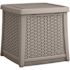 Suncast Commercial Elements End Table With Storage Dove Gray