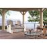 Suncast Commercial Adirondack Glider With Console - Dove Gray