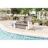 Suncast Commercial Adirondack Glider With Console - Dove Gray
