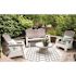 Suncast Commercial Adirondack Glider With Console - Dove Gray