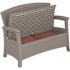 Suncast Commercial Elements Loveseat With Storage - Dove Gray