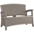 Suncast Commercial Elements Loveseat With Storage - Dove Gray